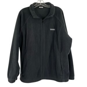 Columbia Black Fleece Full Zip Sweater Women's 3X Outdoors Activewear Hiking